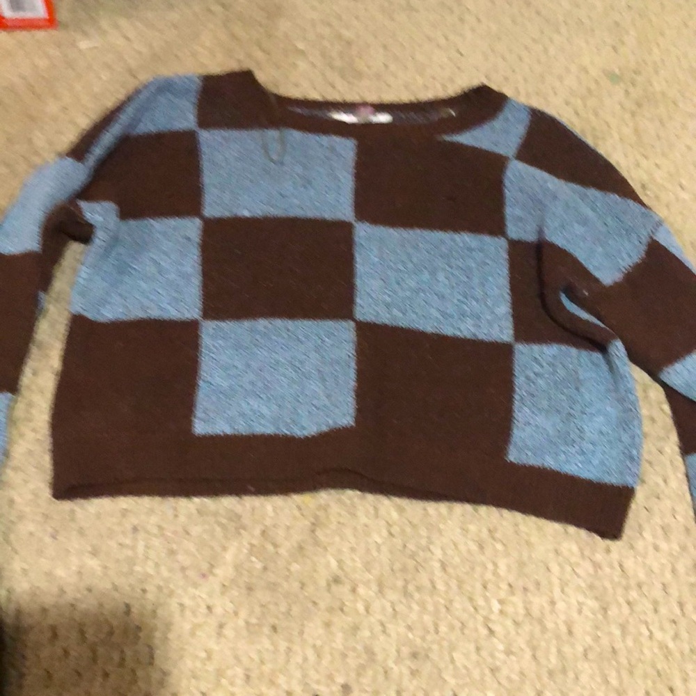 Checkered sweater